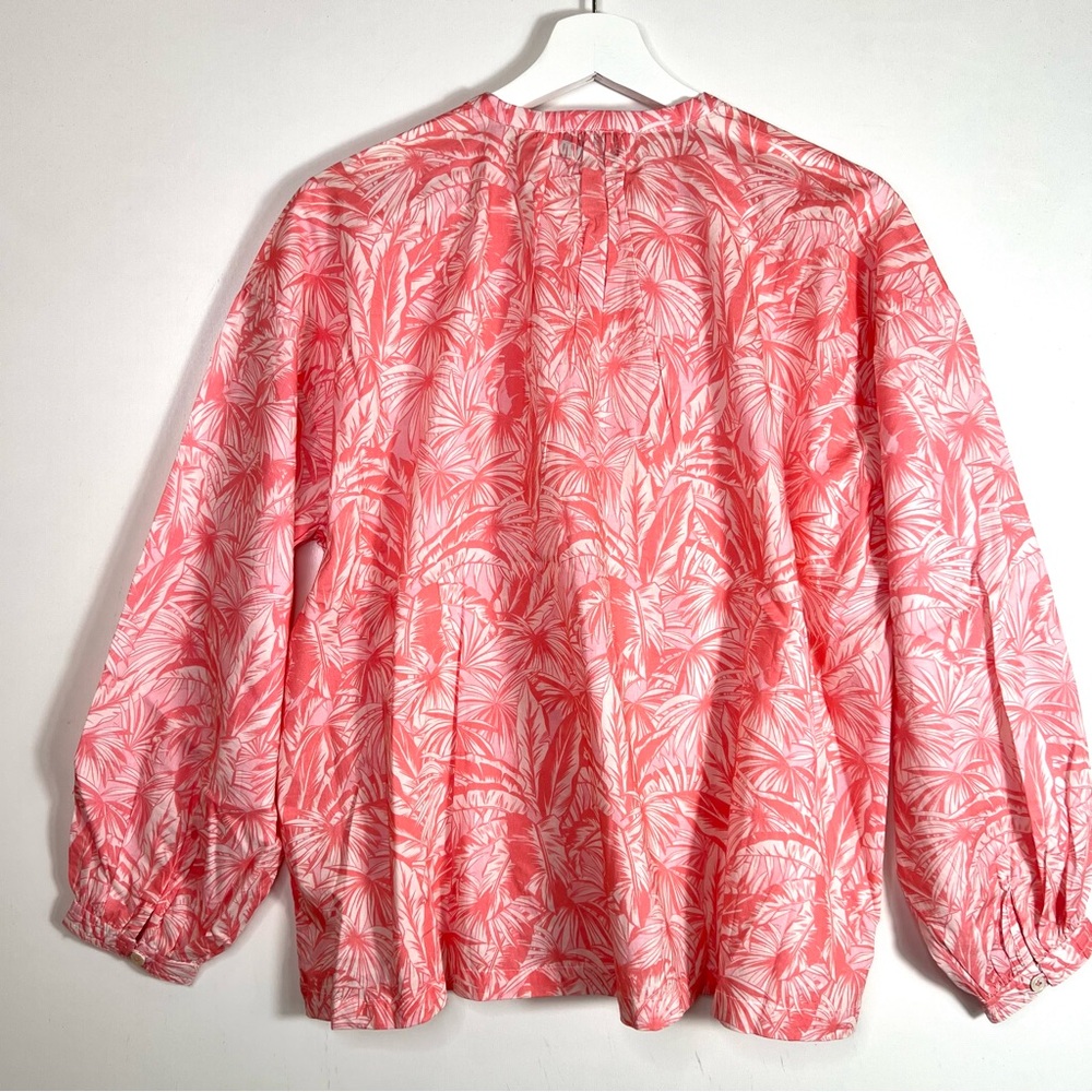 NWT OVERLOVER Cameron Top In Palms Coral Size XS - Picture 5 of 12